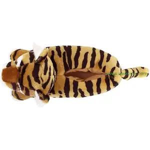 Домашние взрослые плюшевые животные мягкие модные туфли Тигр тапочки для мужчин зимние теплые