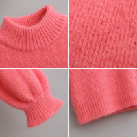 Pull en maille à col roulé ample pour femme, style coréen, idéal pour l'automne, le quotidien, le bureau ou la rue