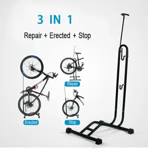 Indoor Floor Vertical Bike Stand Rack L Shape Bicycle Display Stand