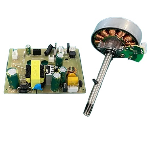 BLF Series Brushless DC Motor and Circuit Board for Wall Mounted Fan with Remote Control, Motor PCBA and Remote Set