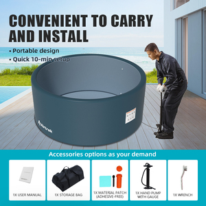 <span class=keywords><strong>สระ</strong></span>ว่าย<span class=keywords><strong>น้ำ</strong></span><span class=keywords><strong>เป่า</strong></span><span class=keywords><strong>ลม</strong></span>ทรงก<span class=keywords><strong>ลม</strong></span> ขนาด 2x2ม. ถึง 6x6ม. ผลิตจาก PVC คุณภาพสูงแบบ Drop Stitch สำหรับครอบครัว พร้อมปั๊มลม ได้รับมาตรฐาน CE รับผลิตแบบ OEM - Product Image 5