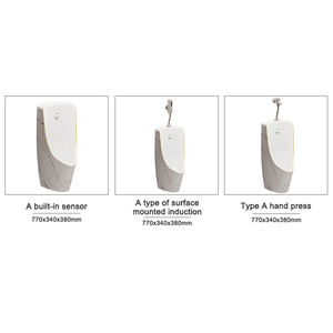Sensor colgante de pared de grano de <span class=keywords><strong>roca</strong></span> blanca, urinales masculinos de cerámica personalizados, precio competitivo - Product Image 5