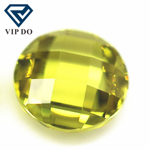 5A qualità di grado 3mm-12mm forma rotonda doppia scacchiera tagliata oliva cubic zirconia gemme sciolte griglia sintetica tagliata pietre CZ - Product Image 2