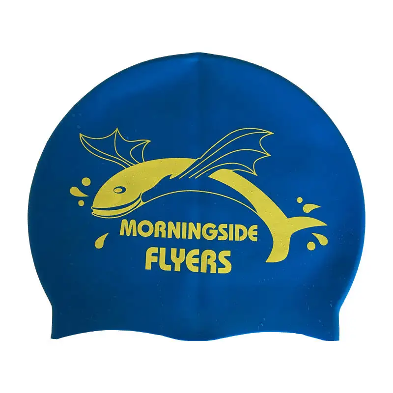 High Quality Custom Waterproof Logo Print Silicone Swim Cap