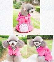 Vêtements pour animaux à quatre pattes en flanelle avec logo brodé personnalisé par transfert thermique, sweat à capuche pour chien en forme d'animal, costume d'hiver épais et chaud pour animaux de compagnie