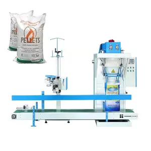 Automatic 5 10 25 Kg Bag Wood Pellet Shaving Dog Food Milk Powder Cat Litter Fertilizer Grain Packing Filling Machine Line