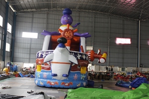 Tùy chỉnh khổng lồ Inflatable cướp biển chủ đề trượt nước với hồ bơi phiêu lưu galley trượt - Product Image 3