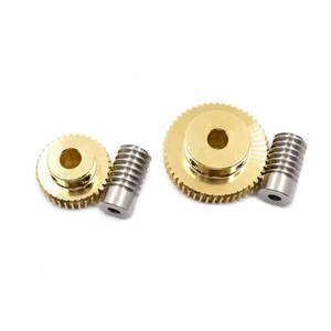 热卖0.8米小黄铜齿轮不锈钢蜗杆轴蜗轮 - Product Image 6