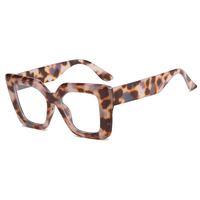 Monturas de Gafas de PC con Borde Grueso, Gafas de Lectura, Monturas Cuadradas Extra Grandes con Bloqueo de Luz Azul, Gafas Ópticas para Fotografía Urbana