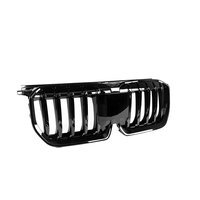Calandre avant à lamelles simples noir brillant pour BMW X1 U11 U12 2023+ en ABS, vente en gros