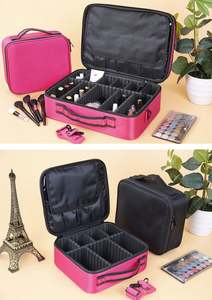 Sac de maquillage personnalisé en usine, trousse de beauté portable, organiseur de maquillage de voyage, boîte de rangement pour cosmétiques, sacs à maquillage - Product Image 4