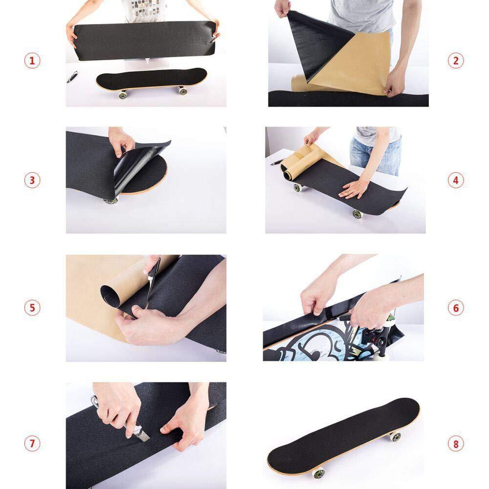 Grip Tape De Skateboard Tigre Rugissement – Autoadhésif, Anti-bulles, 84 X 23 Cm – Pour Longboard Et Planche à Roulettes