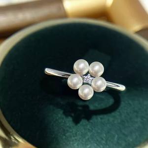 10509 DIY Porte-bijoux en argent fin, argent S925, anneau vide style nœud avec perles rondes de 9-12 mm, accessoires perle - Product Image 4