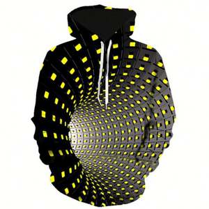 Psychédélique 3D Hoodies À Manches Longues Dizzy Hoodie Personnalité Couple Sweat <span class=keywords><strong>Stranger</strong></span> Things <span class=keywords><strong>Vêtements</strong></span> Pour Hommes - Product Image 1