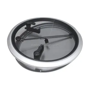 Aluminum Alloy Tempered Glass Marine Deck Skylight Porthole Breathable Light Round Boat Deck Hatch For Yacht RV