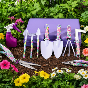 10-in-1 Multifunctional <b>Gardening</b> <b>Tool</b> <b>Set</b> Includes Cultivator Rake Hoe Trowel - Product Image 2