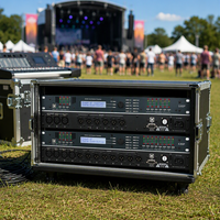Système de son surround professionnel FUNINC en métal pour l'extérieur, processeur de haut-parleurs numérique, commande par pavé tactile, caisson de basses stéréo portable