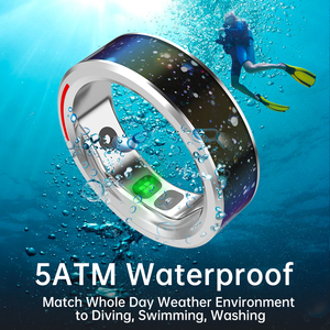 Anello Fitness intelligente di moda per uomo e donna pulsossimetro con controllo App pernice Tracker Touch Screen di coppia Gesundheits Tracker - Product Image 6