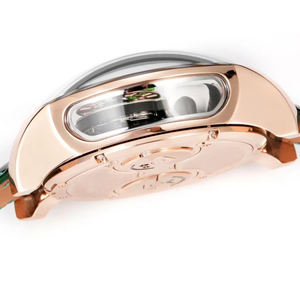 Reloj Panda Bamboo con Esfera Verde para Hombre, Cristal de Zafiro, Forma Especial Redonda, Movimiento Automático Mecánico Tourbillon - Product Image 4