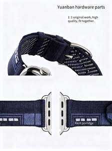 Forwelleny 2025 nuevo Scub H Diving Single Tour Faubourg Party correas trenzadas de punto con cordones <span class=keywords><strong>para</strong></span> <span class=keywords><strong>Apple</strong></span> <span class=keywords><strong>Watch</strong></span> Series 11 10 9 - Product Image 2