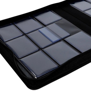 216 Capacity TCG Binder with <strong>Gold</strong> Stamping and Waterproof PU Cover for <strong>Pokemon</strong> MTG Graded <strong>Card</strong> Protection - Product Image 4