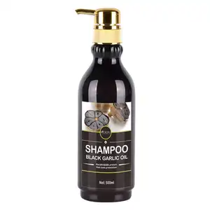 MOKERU en iyi saç bakım şampuanı siyah sarımsak yağı 100% doğal şampuan ve saç kremi