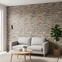 Paneles de Pared de PVC Impermeables e Ignífugos, con Diseño de Ladrillo Simulado, Tamaños Personalizados, para Decoración de Interiores