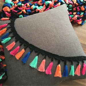 1 Yard Ethnic Fringe Colorful Lace Trim Ribbon Tassel Embroidery Garment DIY Sewing Craft Supplies