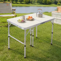 Table pliante en alliage d'aluminium pour l'extérieur, table multifonctionnelle, table et chaises réglables portables, pique-nique, camping