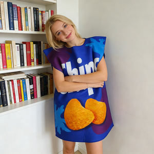 Disfraz <span class=keywords><strong>de</strong></span> Bolsa <span class=keywords><strong>de</strong></span> Papas Fritas para Adultos, Tema <span class=keywords><strong>de</strong></span> Comida, Talla Única Unisex, Tela Ligera, Suministros para Festivales y Desfiles, Fabricante con Certificación CE, CPC y UKCA - Product Image 3