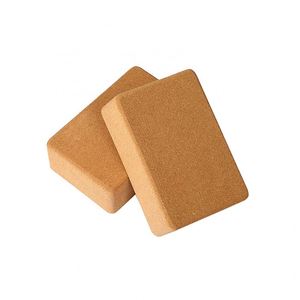 Bloc de yoga en liège naturel durable, antidérapant, plat, avec logo personnalisé, respectueux de l'environnement, pour la remise en forme, en cadeau promotionnel - Product Image 3