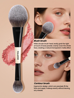 MAANGE Pinceau de maquillage professionnel personnalisé pour fond de teint doux Poudre libre Pinceau de maquillage pour contour des joues Vente en gros Pinceau de maquillage à manche confortable