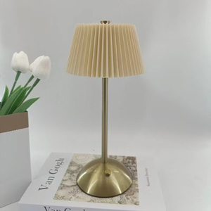 Scandinavian Brass Table Lamp Off-White Crystal Bell E26 LED 3500K Warm White <b>Push</b> <b>Button</b> <b>Switch</b> AC Middle Size Living Room - Product Image 1