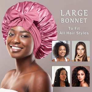 <span class=keywords><strong>Bonnet</strong></span> de tache personnalisé cheveux lisses doux double couches <span class=keywords><strong>bonnet</strong></span> de cheveux de sommeil pour les femmes <span class=keywords><strong>Bonnet</strong></span> de soie personnalisé avec longue sangle de cravate - Product Image 3