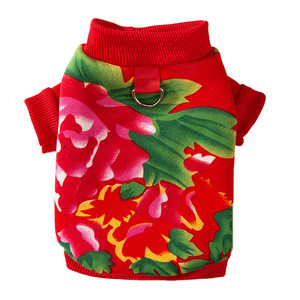 Sudadera Floral grande de otoño e invierno para perros medianos a grandes, ropa Retro con estampado de estilo chino para mascotas para Golden Retrievers - Product Image 5