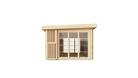 Salon de jardin Maison de vacances préfabriquée en bois massif 23.89 m²