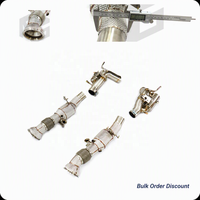 ING SUS304 Downpipe pour Ferrari 296 GTB F171 F163 3.0T 2021+ |   Échappement Hot-V 663-830HP avec bouclier thermique – Vente en gros