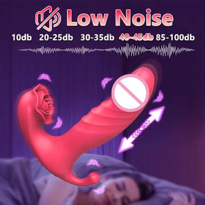 पहनने योग्य g स्पॉट डिल्डो वाइब्रेटर्स वयस्क सेक्स मशीन के साथ 9 थ्रस्टिंग दूरस्थ पैंटी क्लिट मिनी गुलाब वाइब्रेटर सेक्स खिलौने - Product Image 4