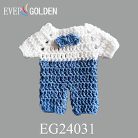 Gestrickte Mini-Babystrampler Puppenoutfit für Taufandenken für Baby-Puppen Niedliche Jumpsuits Strampler Puppenkleidung