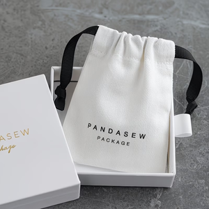 Petit sac à cordon en toile de coton personnalisé pour cosmétiques, produits de soin de la peau, pochette en coton, sacs anti-poussière pour sacs à main, chaussures et sacs à main - Product Image 3