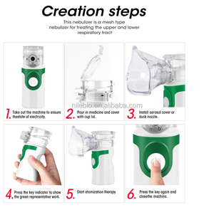 Xách tay điện-powered Máy phun sương cho trẻ em sử dụng nhà y tế nhựa lưới Ống hít hơi thở vấn đề giải pháp - Product Image 5