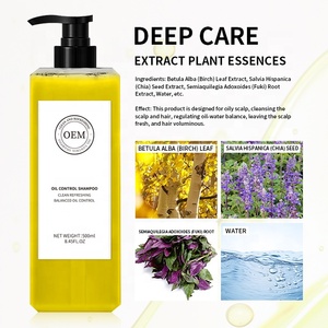 Commercio all'ingrosso Shampoo per capelli all'ingrosso professionale Shampoing Pour Cheveux olio di controllo OEM prodotti per capelli per cuoio capelluto oleoso - Product Image 3