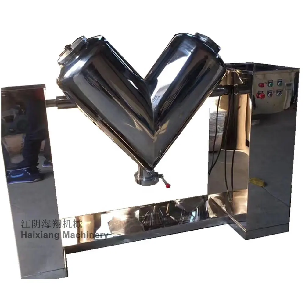 CE certificazione in acciaio inox 304 a secco frullatore a forma di V miscelatore dinamico per la macchina di miscelazione della polvere