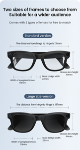Lunettes intelligentes <span class=keywords><strong>IA</strong></span> E02 avec prise en charge ChatGPT DeepSeek, commande vocale, Hey Cyan, lunettes caméra intelligentes pour Android IOS - Product Image 3