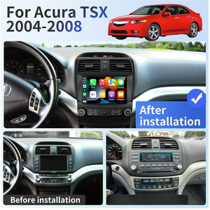 Autoradio Android 4+64G 9'' Carplay Android Auto pour <span class=keywords><strong>Honda</strong></span> <span class=keywords><strong>Acura</strong></span> TSX 2003-2008/Inspire 4 2003-2007 IPS DSP GPS RDS WIFI - Product Image 4