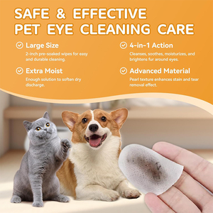Toallitas húmedas hipoalergénicas para limpieza <span class=keywords><strong>de</strong></span> Ojos <span class=keywords><strong>de</strong></span> mascotas para perros y gatos - Product Image 3