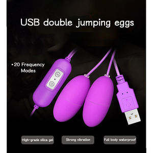 Sessiz su geçirmez silikon çift yumurta vibratör elektrikli japon lezbiyen seks oyuncakları - Product Image 2