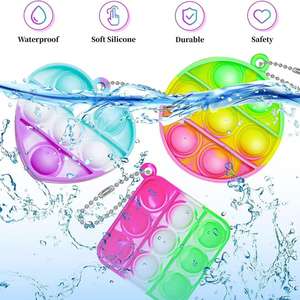 عرض مميز سلسلة مفاتيح لعبة fidpot من السيليكون مخصصة دفع فقاعة fidbot سلسلة مفاتيح صغيرة من السيليكون - Product Image 3