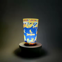 Sous-verre lumineux LED personnalisé OEM, base de glorification de bouteille clignotante pour articles promotionnels événementiels