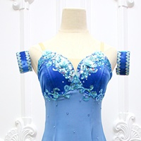 Robe de ballet romantique en mousseline ombrée pour filles R0405, avec broderie de paillettes, costume de scène pour ballet lyrique et contemporain